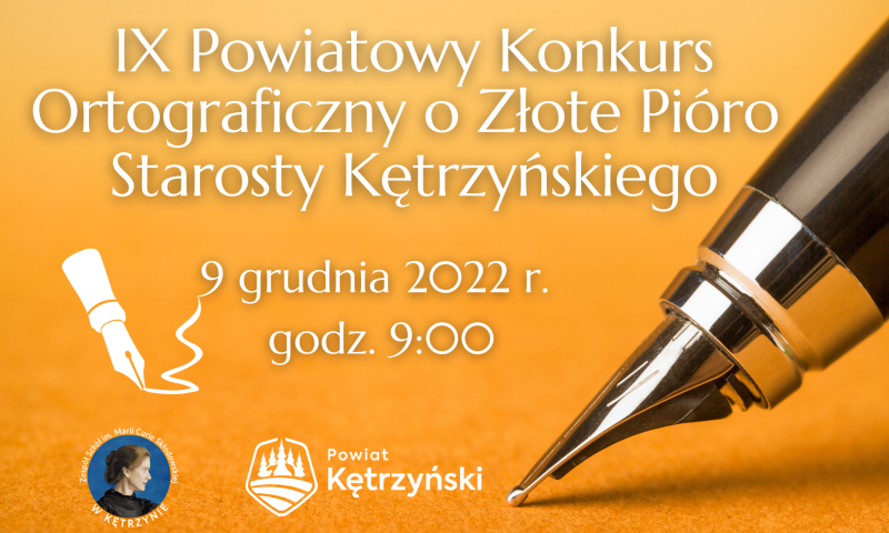 IX edycja konkursu ortograficznego o „Złote Pióro” starosty kętrzyńskiego