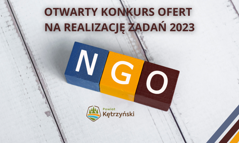 Ogłoszenie Zarządu Powiatu w Kętrzynie w sprawie otwartego konkursu ofert na realizację zadań publicznych w 2023 rok