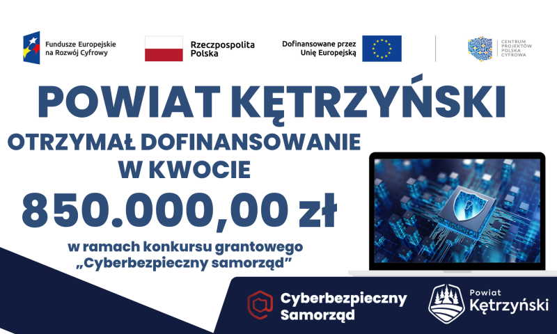 Projekt „Cyberbezpieczny samorząd” w powiecie kętrzyńskim