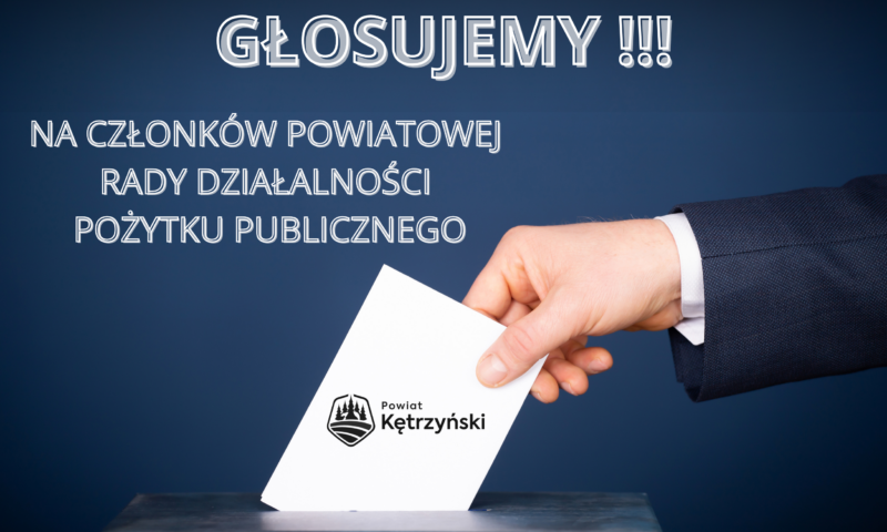 Głosujemy na członków Powiatowej Rady Działalności Pożytku Publicznego