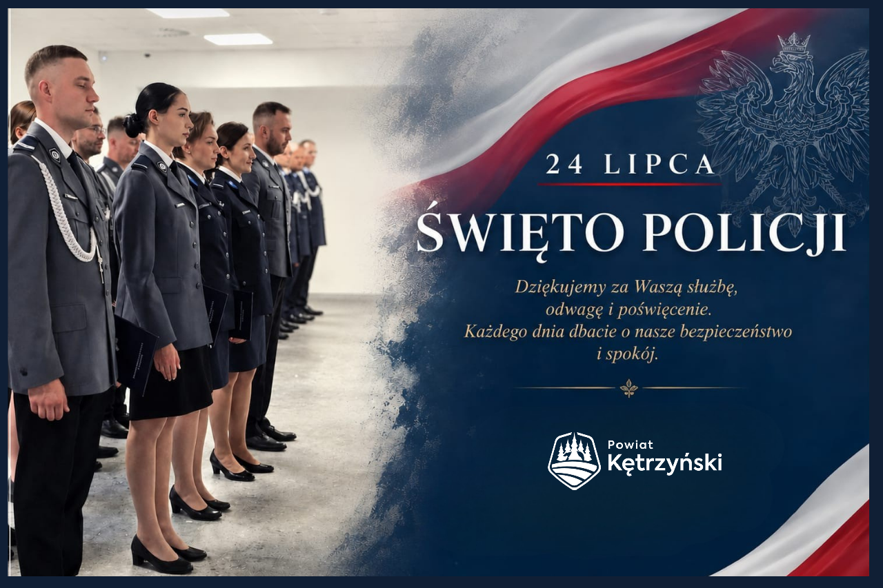 Grafika z 24 lipca Świętem Policji