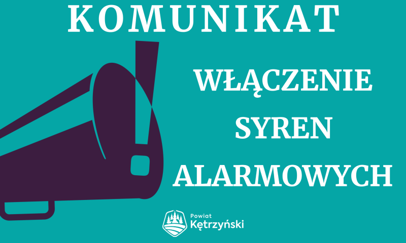 Komunikat włączenie syren alarmowych