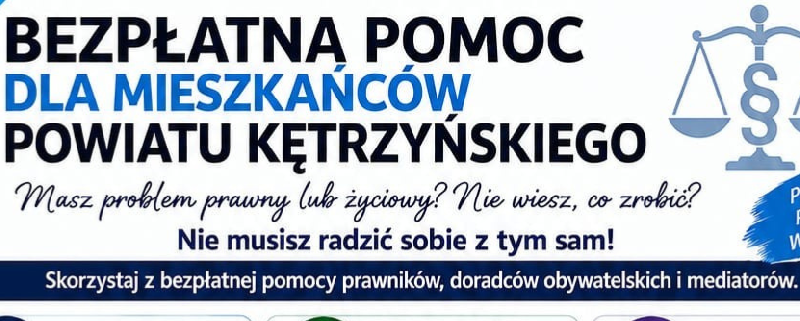 informacja o bezpłatnej pomocy prawnej
