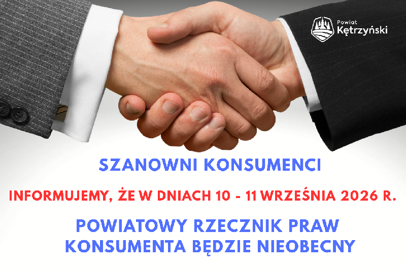 informacja o nieobecnośći rzecznika praw konsumenta