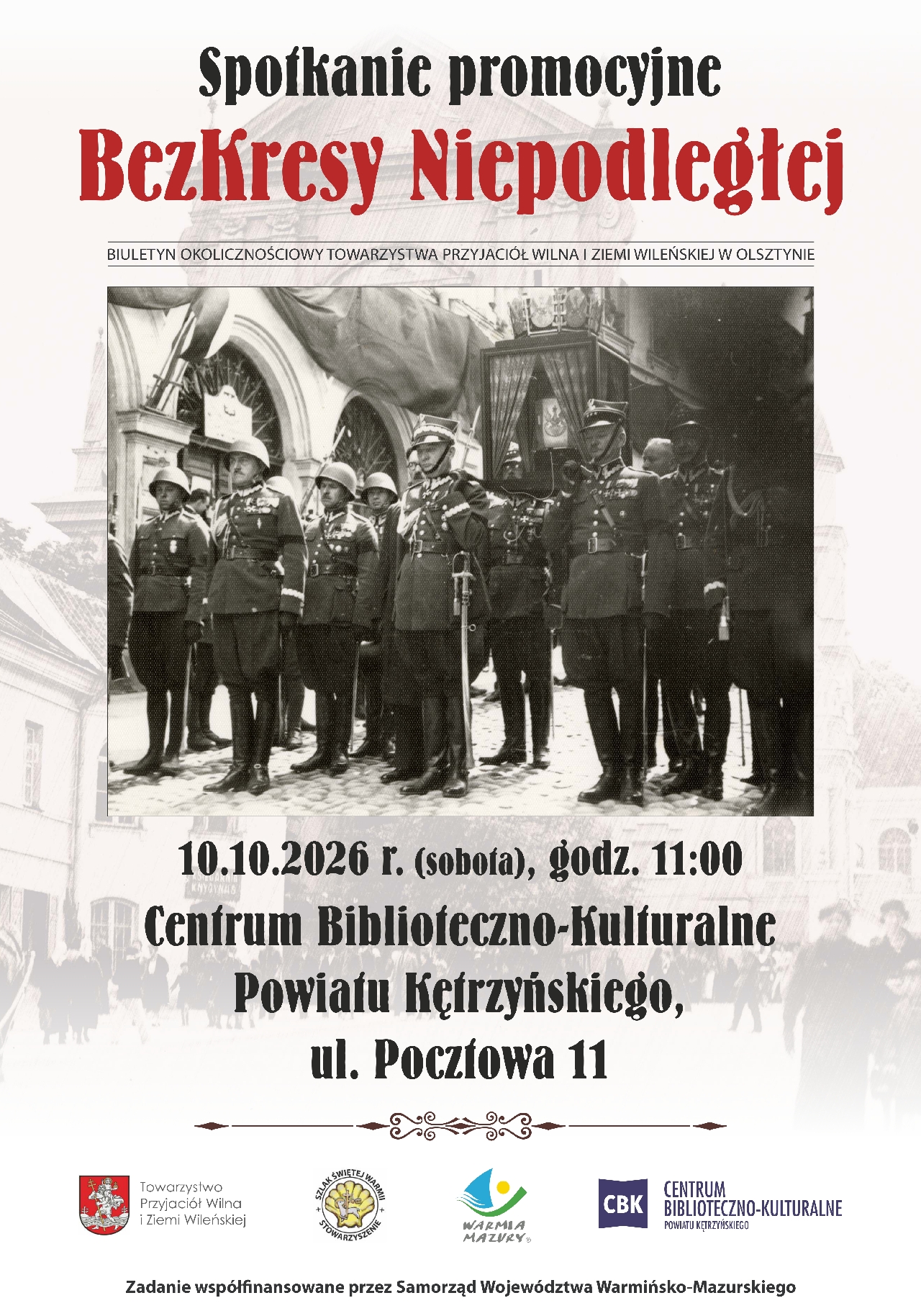 Plakat promujacy spotkanie 