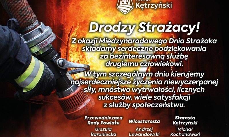 Życzenia z okazji Międzynarodowego Dnia Strażaka