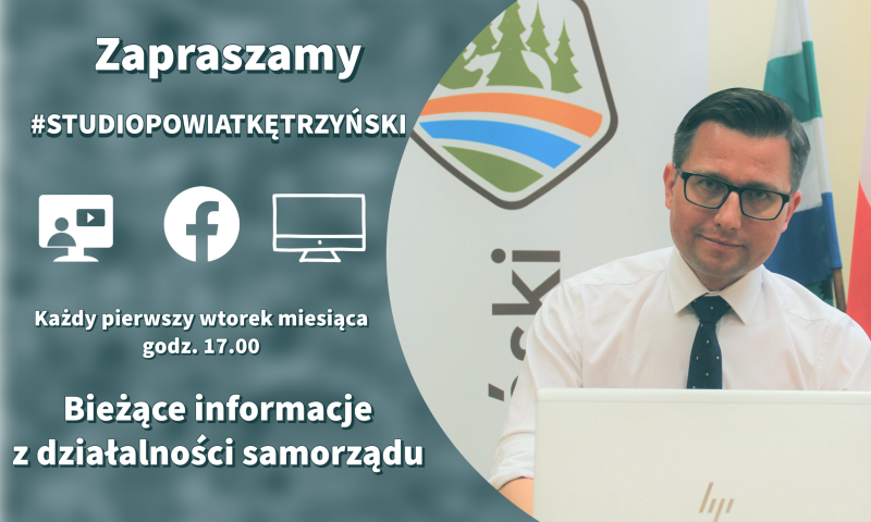 „Studio Powiat Kętrzyński” – kolejne spotkanie online starosty kętrzyńskiego z mieszkańcami