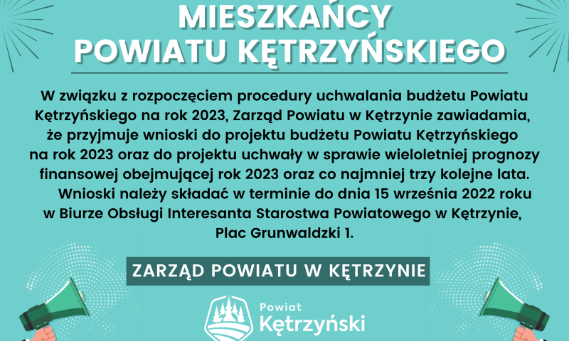 Informacja Zarządu Powiatu w Kętrzynie
