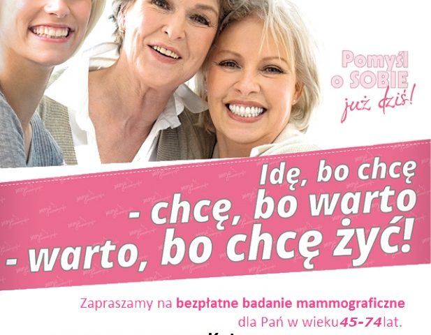 Bezpłatna mammografia – 16 września 2025 r.
