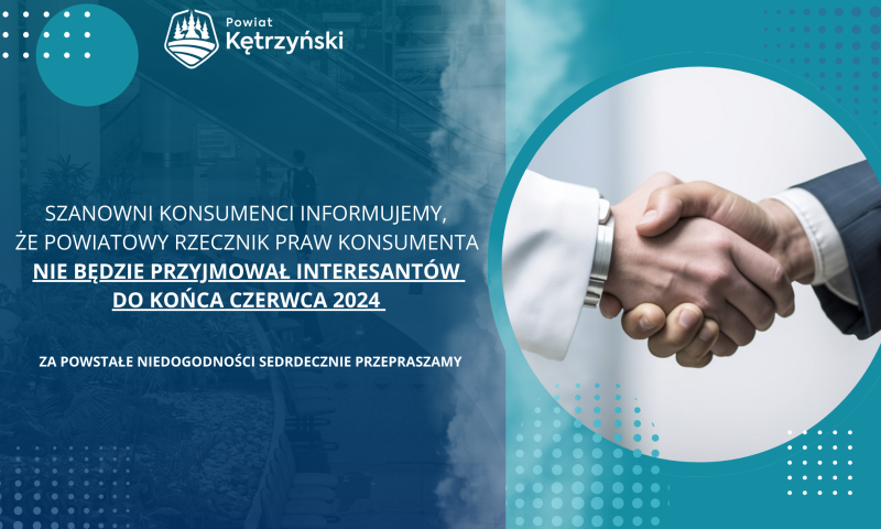 Komunikat Powiatowego Rzecznika Praw Konsumenta
