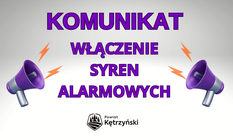 Komunikat dotyczący włączenia syren alarmowych