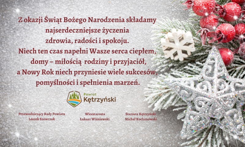 Życzenia z okazji Świąt Bożego Narodzenia