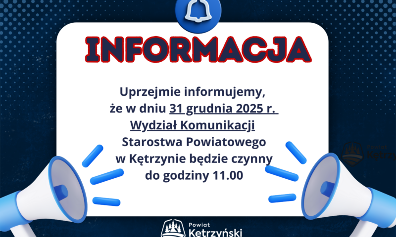 Informacja dla mieszkańców