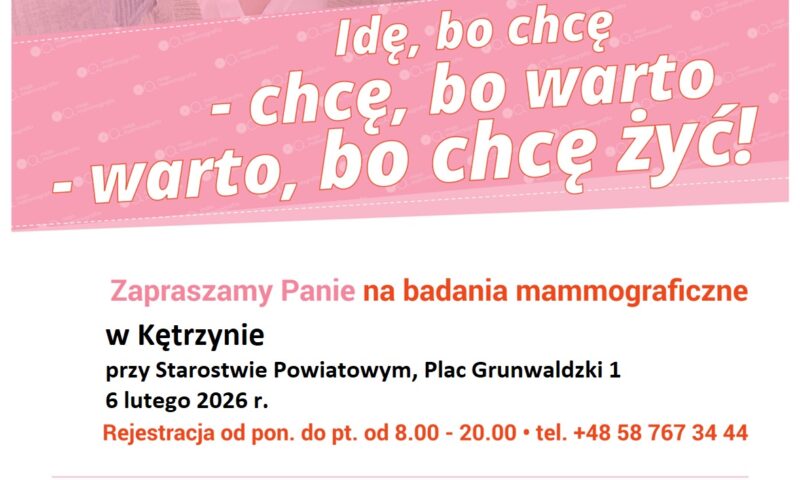 Zaproszenie na mammografię