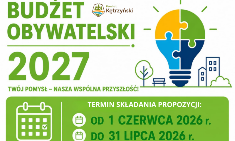 Rusza Budżet Obywatelski Powiatu Kętrzyńskiego 2027